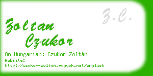zoltan czukor business card
