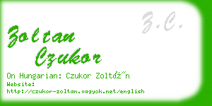 zoltan czukor business card